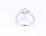 Varázslatos swarovski kristályos ezüst-ródium gyűrű